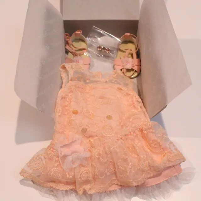 American Girl Doll 2015 Shimmer & Lace Peach Party Dress Dress