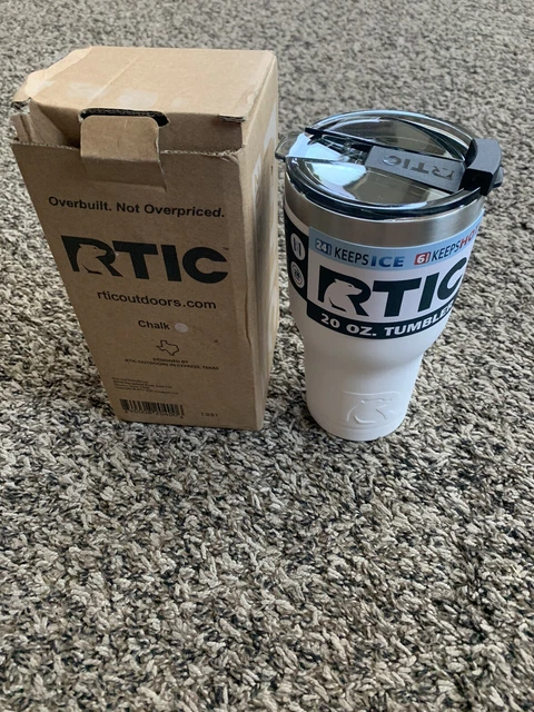 RTIC Hot Cold Double Wall Vacuum Insulated 16oz Pint Chalk