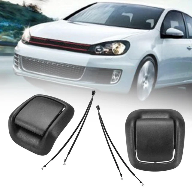 VHEUHZ Poignée de levier de dégagement d'inclinaison de siège avant de voiture Droite compatible avec VW MK4 Golf Bora Polo A1 Seat Ibiza 1J3881634B