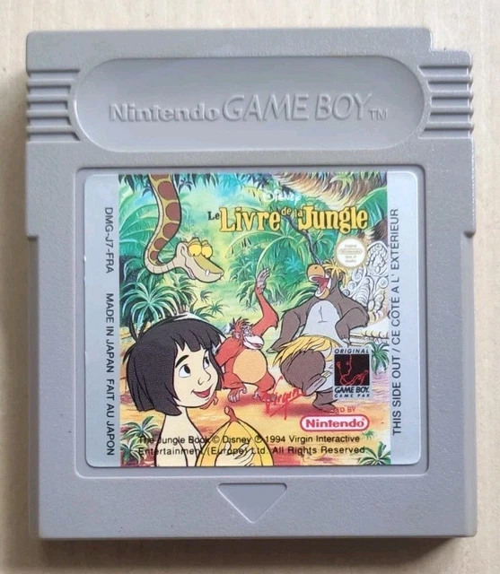 Jeu Game Boy Le Livre De La Jungle (1994) - Version PAL Avec Notice - Très Bon état