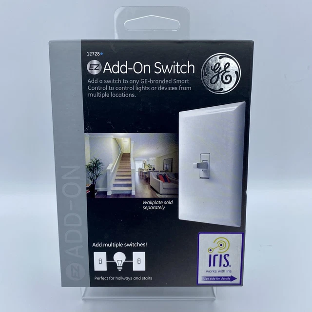 GE JASCO EZ AddOn Switch for GE ZWave/Zigbee/Bluetooth Smart Lighting