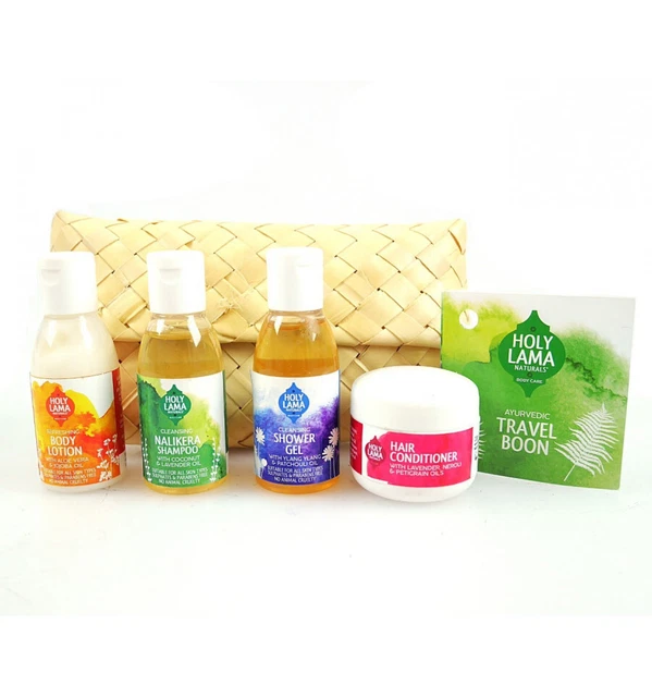 Trousse "Cosmétiques naturelles" format voyage. Holy Lama