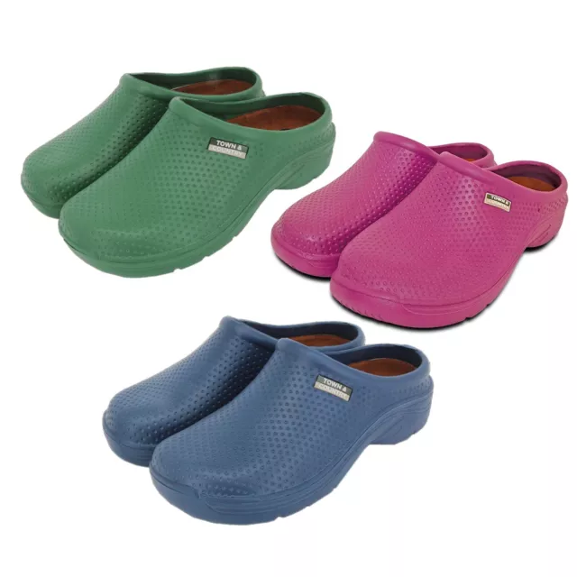 Town and Country Womens / Mens Gardening Shoes Clogs Lightweight Cloggies