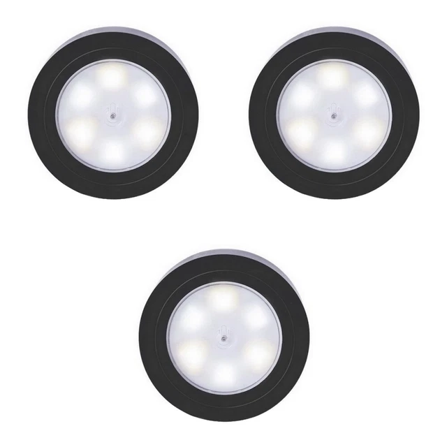 3PCS SUPER BRIGHT TouchActivated LED Cordless Tap Light Battery