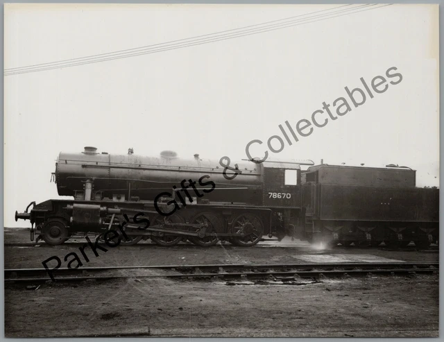 STEAM TRAIN LOCOMOTIVE No 78670 WD Military Wagon Railway Photograph £1 ...
