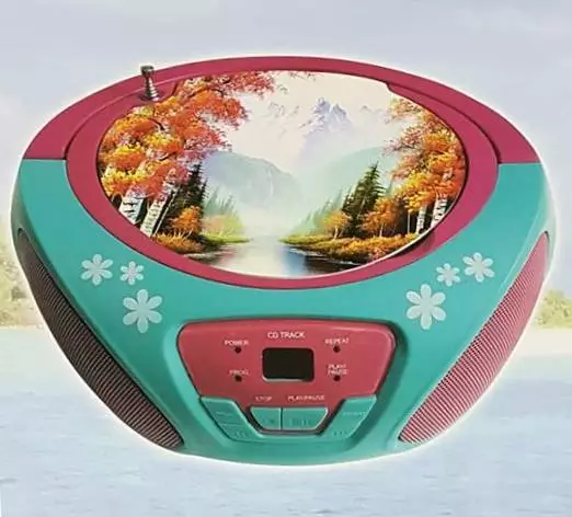 Stéréo Portable Lecteur CD Boombox Radio Am Fm Avec Haut-Parleurs Cir