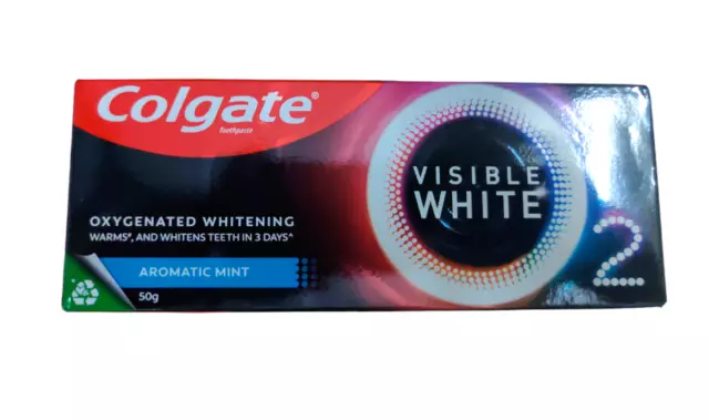 @ Colgate Visible Blanc 2 Dents Dentifrice Blanchissant 50g