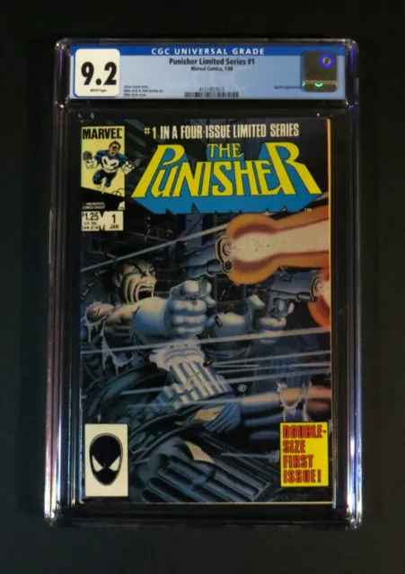 THE PUNISHER #1 CGC 9.2 NM- Mike Zeck Cover Limited War Journal Zone Marvel 1986