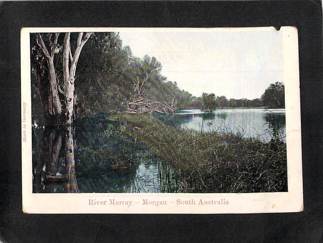 B8326 Australia SA Murray River Morgan Coloured pu1909 vintage postcard