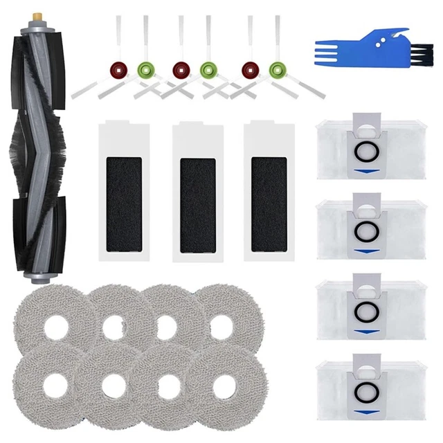 Set Ricambi Per Ecovacs Deebot M82/DM82 – 4 Spazzole Laterali + 2 Filtri Antipolvere – Roboter-Deals, Alta Qualità