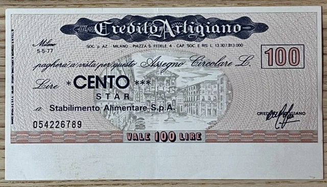 Miniassegni Credito Artigiano