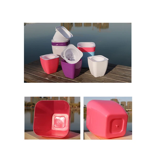 4PCS Selbstbewässerungstöpfe Blumentopf Selbstbewässerungspanet Topf für