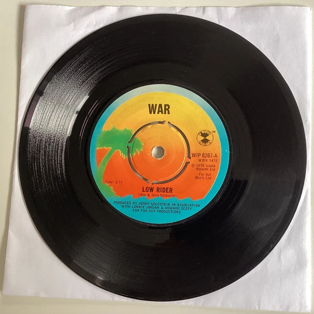 WAR LOW RIDER 7” 45 VINYL SINGLE 1976 soul funk (z £7.99 - PicClick UK