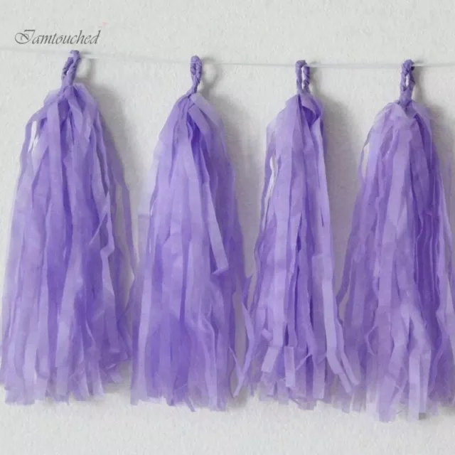 Paper Tassels Garlands Banner Bunting Birthday Wedding Party Baby Shower Decor