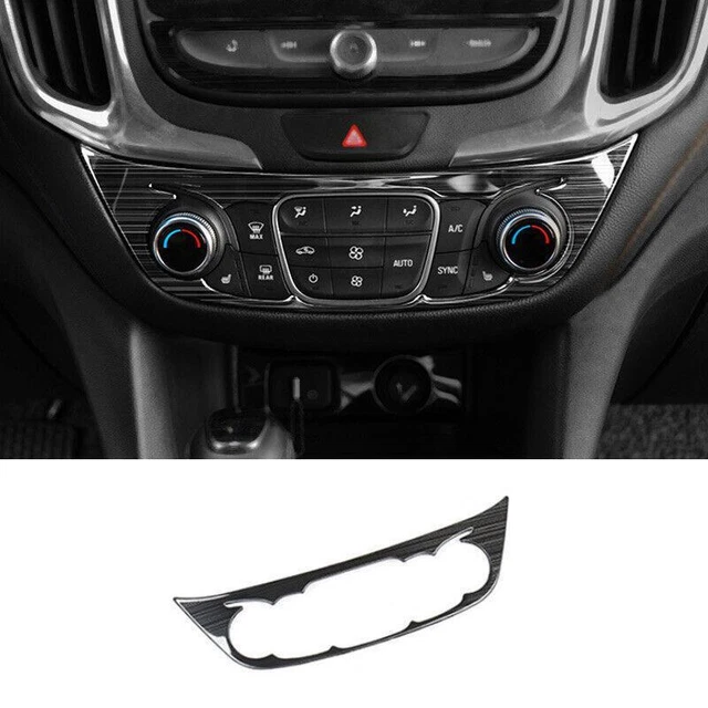 For Chevy Equinox 2018-2023 Black Titanium Center Console AC Switch Button Panel