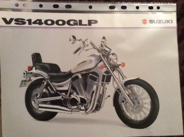 Suzuki VS1400GLP data sheet / sales brochure