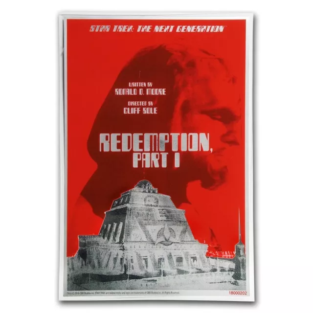 STAR TREK NEXT GENERATION – REDEMPTION PART 1: 2018 Juan Ortiz 5g silver note STAR TREK NEXT GENERATION – REDEMPTION PART 1: 2018 Juan Ortiz 5g silver note