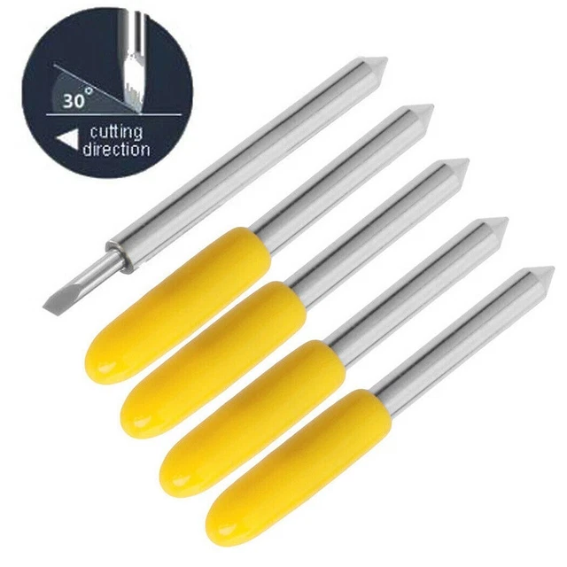 Langlebig Schneidmesser Carbid Vinyl Schneider 0.25mm Offset 15Pcs Zubehör