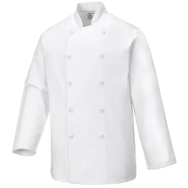Kochjacke langarm weiß Kochkleidung Koch Gastronomie Berufsbekleidung Gastro NEU