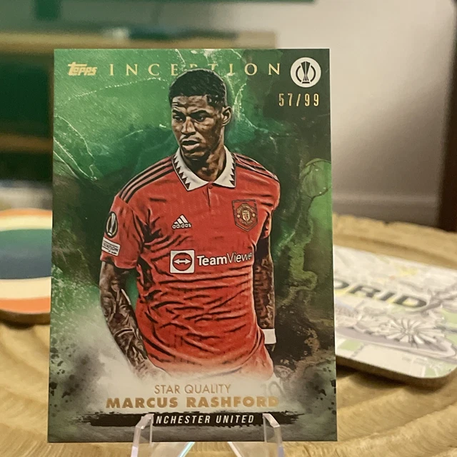 TOPPS INCEPTION UCC 2022/23 Parallel Marcus Rashford Manchester United ...