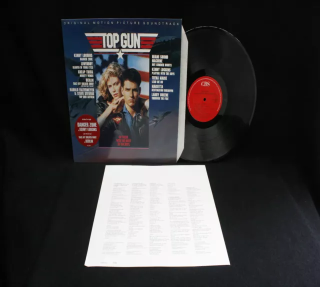 Top Gun (Motion Picture Soundtrack) (Ex+.1986.Europe) Vinyl.Record.LP