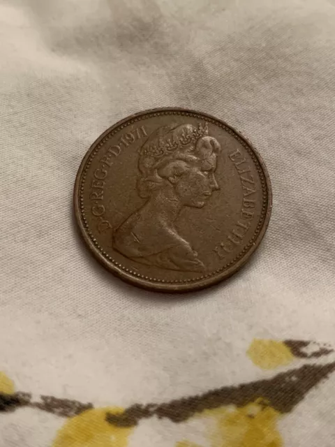 2p Coin Rare 1971 New Pence  Collectable