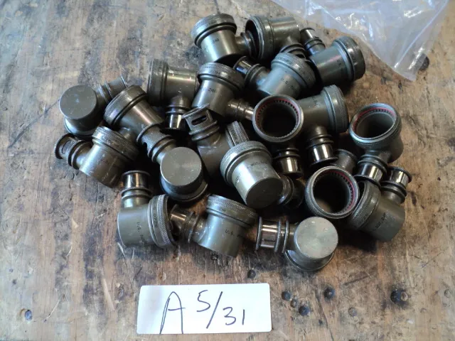 20 Electrical Plug Connectors, NOS, Military, Backshell