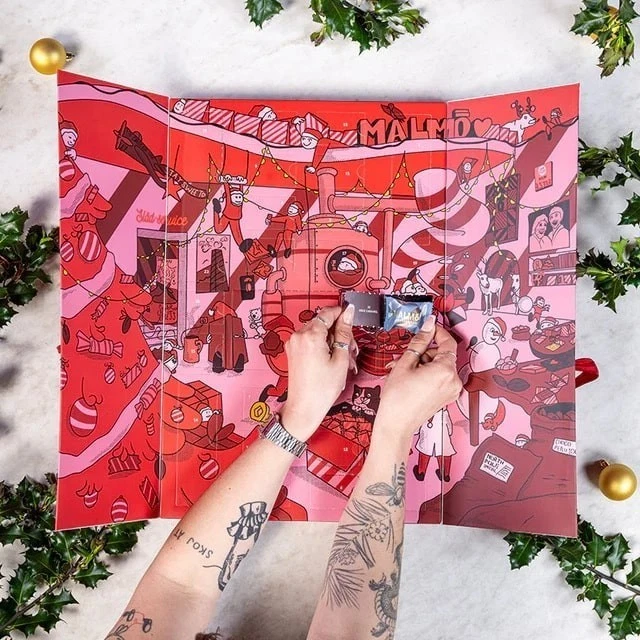MALMÖ ORGANIC CHOCOLATE Advent Calendar 2025 Swedish Artisan Treats MALMÖ ORGANIC CHOCOLATE Advent Calendar 2025 Swedish Artisan Treats