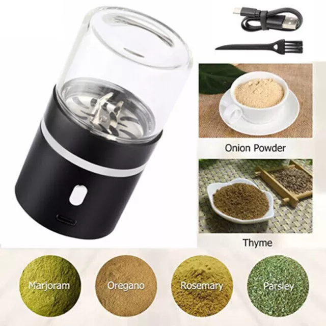 Electric Grinder Spice Herb Grinder Electric USB-Rechargeable For Rosin