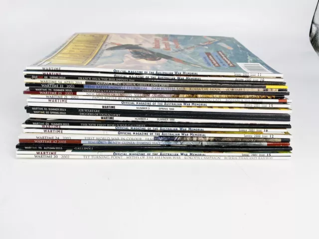 Australian Wartime Magazines  25 issues mixed dates  1997 to 2018 2