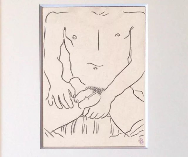 Jean Cocteau Drawing Nude Male Gay French Sketch Erotic Man Sailor