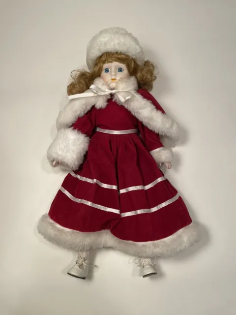 The Heritage Collection Christmas Porcelain Doll