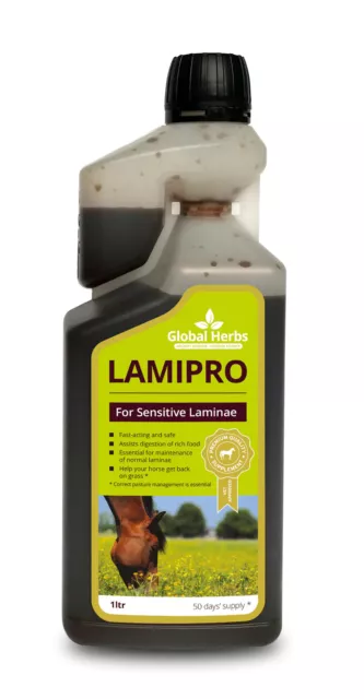 Global Herbs Lamipro Liquid Horse Supplement For Sensitive Laminae.