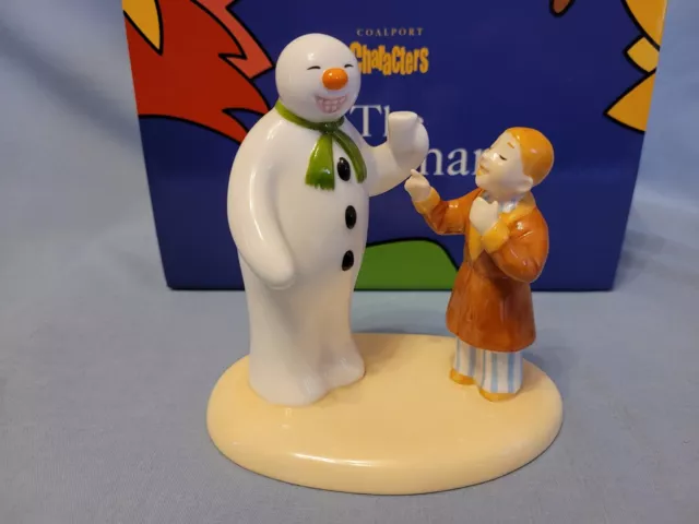 Coalport The Snowman & James Figure TOOTHY GRIN LIMITED EDITION Boxed