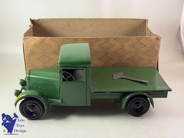Camion Benne CIJ Renault 1:30 - Jouet Ancien En Métal Des Années 1950 - Occasion