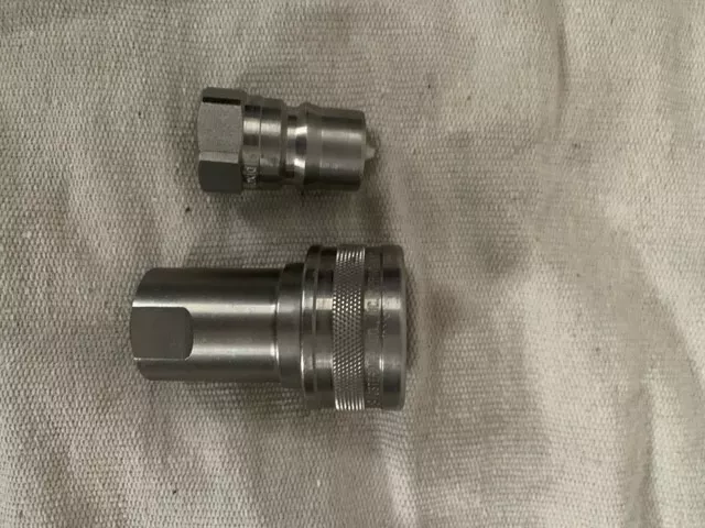 Stainless Quick Coupler Set 1/2", SS, Dixon, Foster, Pair, NPT