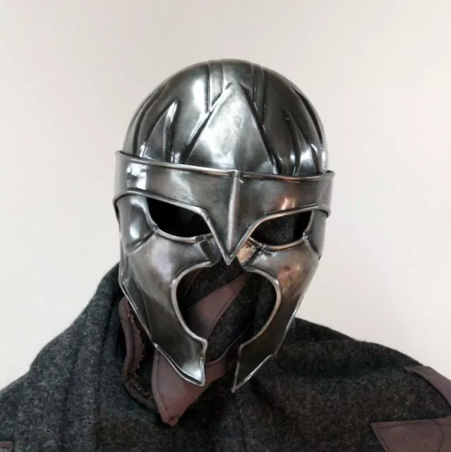 18 Gauge Steel Medieval Carapax Helmet Knight Warrior LOTR Helmet