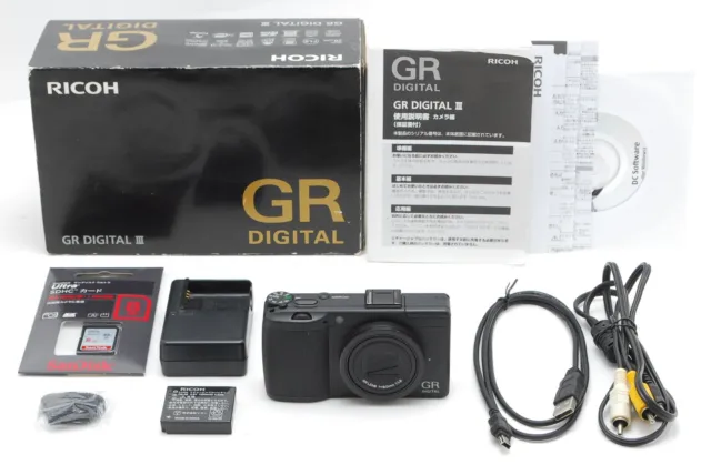 [MINT in Box w/SD Card] Ricoh GR Digital III 3 10.0MP Digital Camera From JAPAN