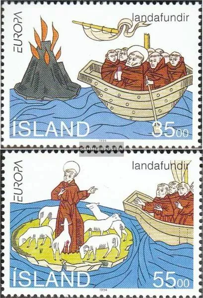 Island 800-801 (kompl.Ausg.) postfrisch 1994 Entdeckungen und Erfindungen