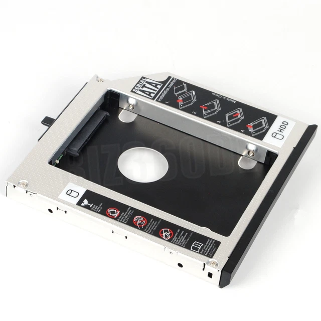 Caddy HDD/SSD Nimitz Pour Lenovo ThinkPad T400, T410, T420s, T430s, T500, W500 - Remplace Lecteur Optique - 5