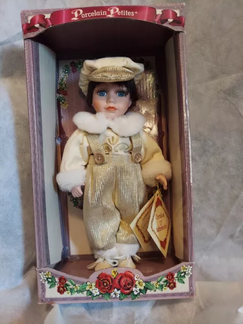 Dandee Collectors Choice Porcelain Petites Hand Painted Bisque Doll