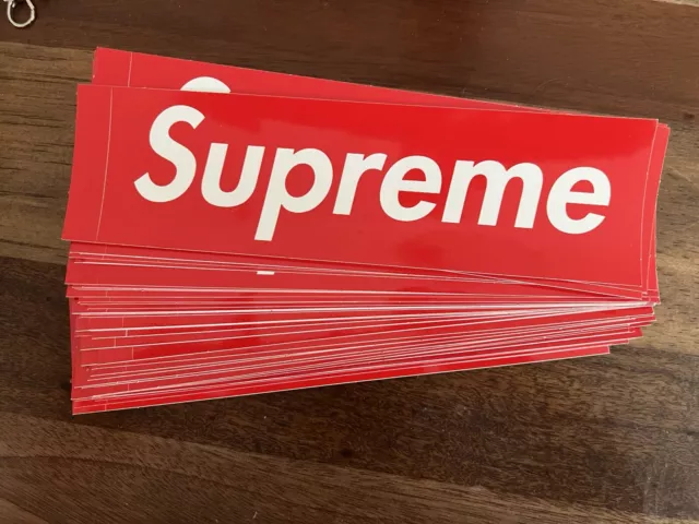 Supreme 54x Red Box Logo Sticker Lot