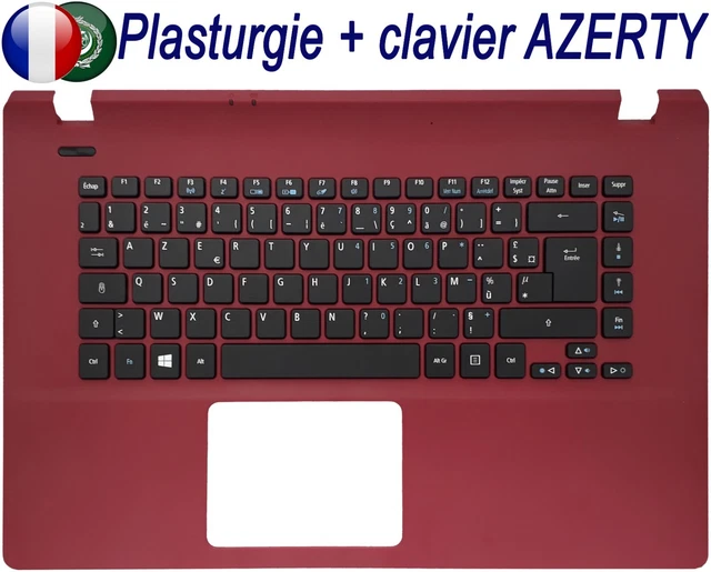 Repose-poignets + Clavier Acer EAZRT00201A Gris - Pour Aspire E5-522G, Occasion