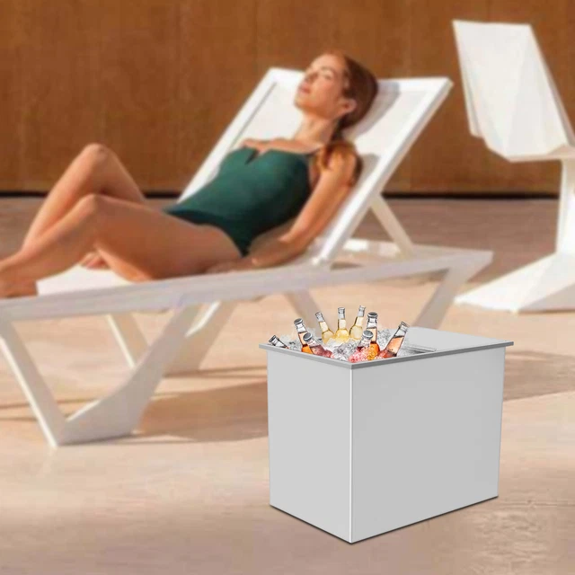 Drop-in Ice Chest Drop-in Ice Bin Cooler BBQ Island 69.7 Qt/109.9 Qt/121.5 Qt