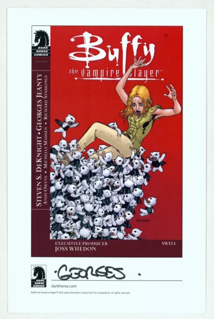 Georges Jeanty SIGNED Buffy Vampire Slayer Dark Hrose Promo Comic Art Print