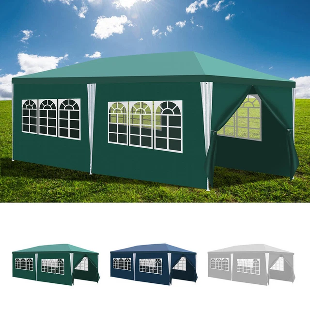 Pavillon Sonnenschutz Festzelt 3x3/3x6m Hochzeiten Bierzelt Partyzelt