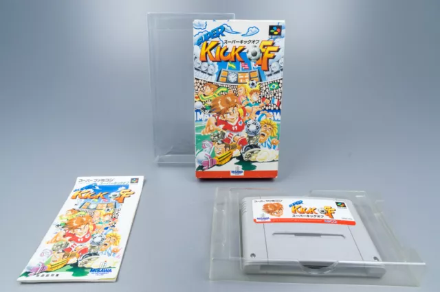 Super Famicom *Super Kick Off* SFC OVP mit Anleitung NTSC-J