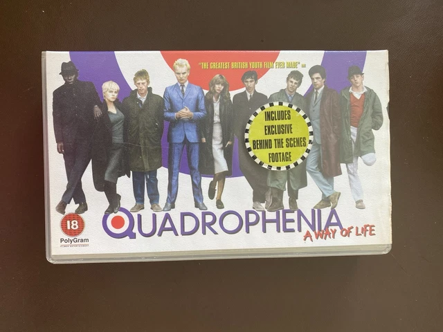 QUADROPHENIA, VHS VIDEO Tape, A Way of Life, Cert 18 Movie £7.58 ...
