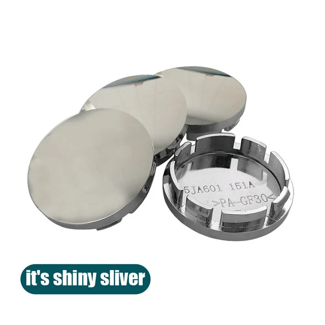 Universal 4Pcs 56mm ABS Chrome Car Wheel Center Caps Hub Tyre Rim Hub Cap Cover