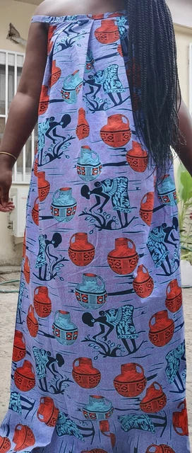 Robe Pagne Violet TU